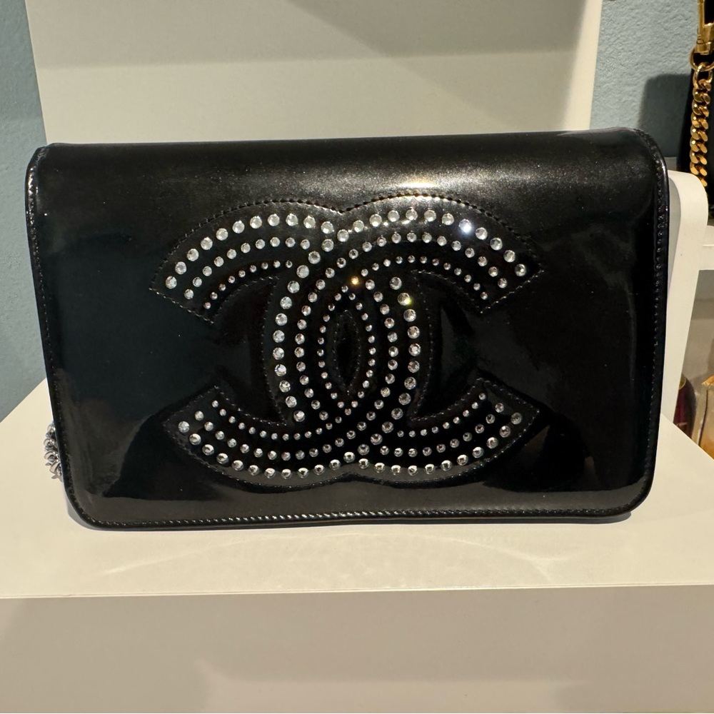 Chanel Black Crystal WOC